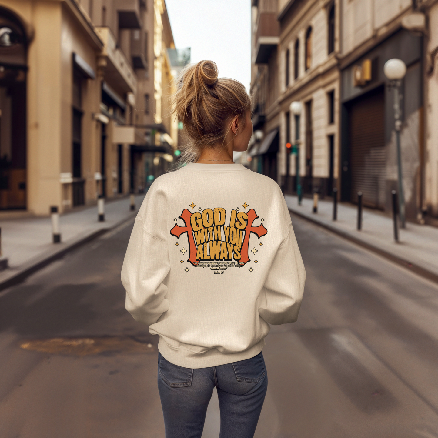 God is with you Always Inspirational Unisex Sweatshirt