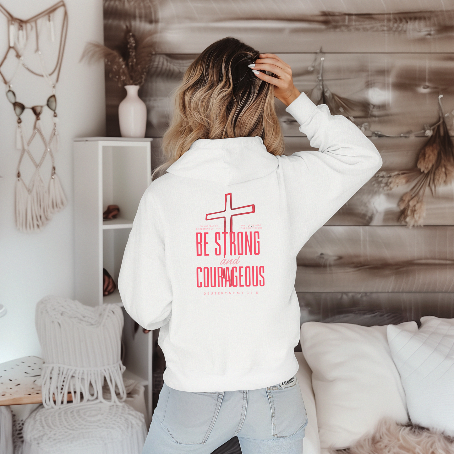 Be Strong and Courageous Unisex Hoodie