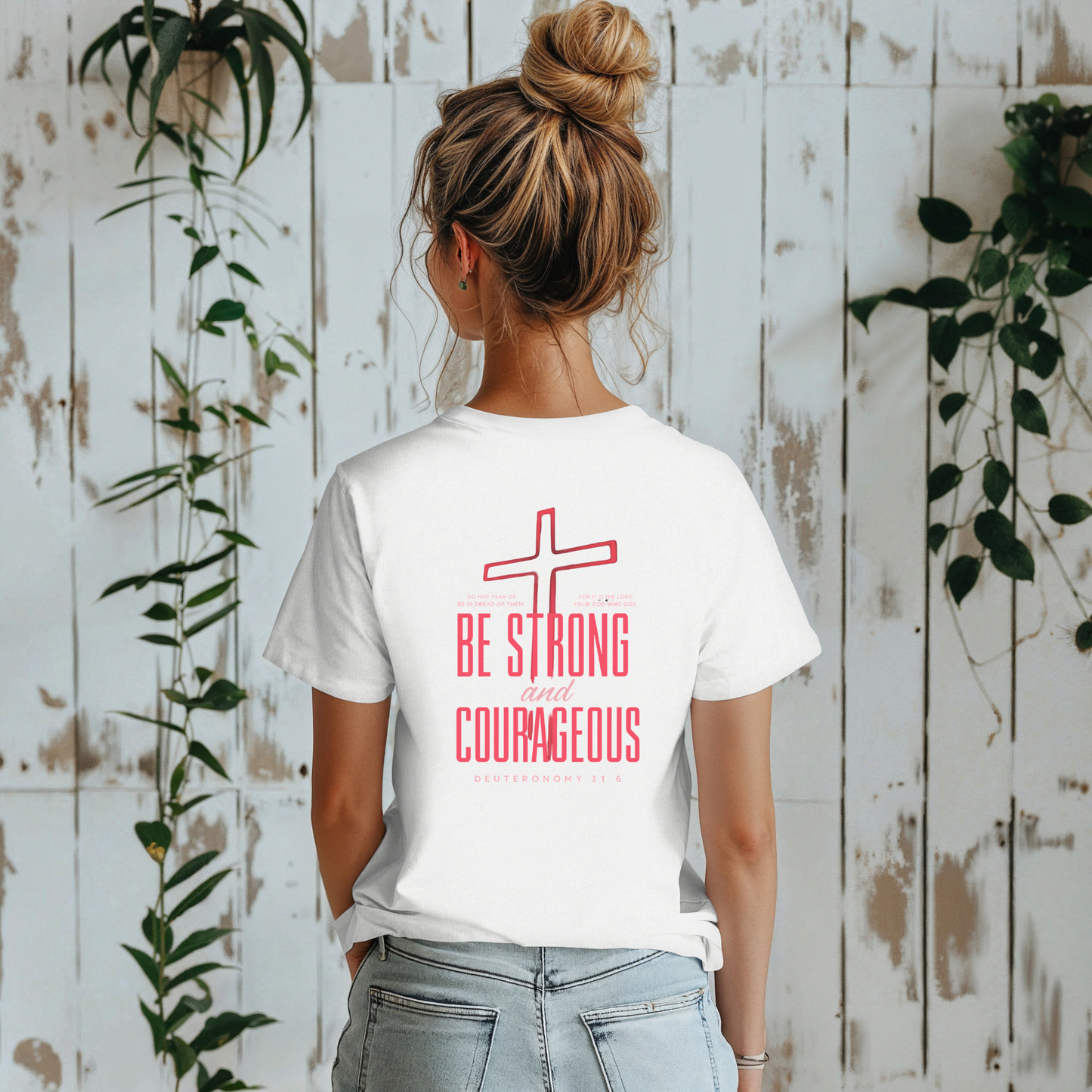 Be Strong and Courageous Christian Unisex T-Shirt