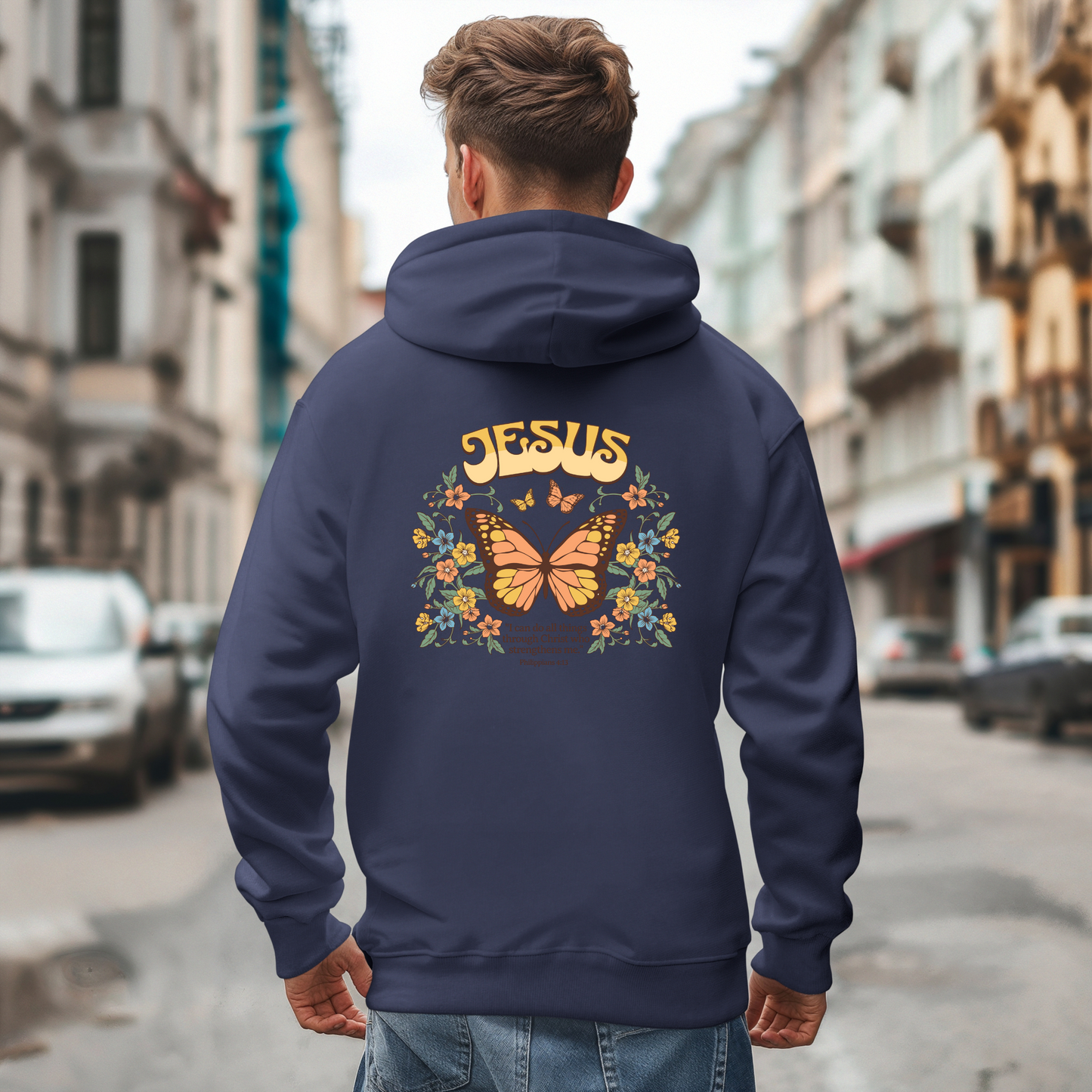 Butterfly JESUS Design Unisex Hoodie