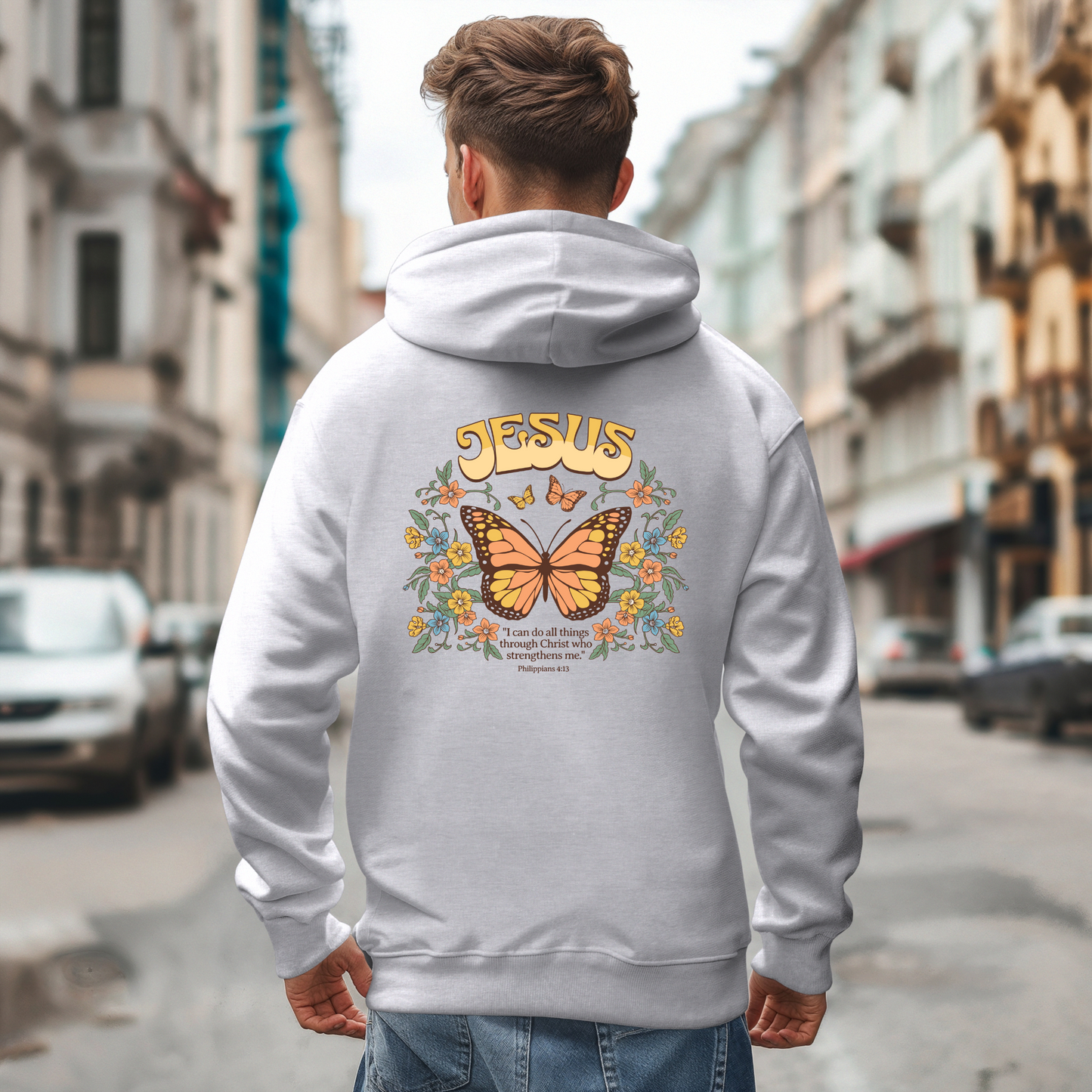 Butterfly JESUS Design Unisex Hoodie