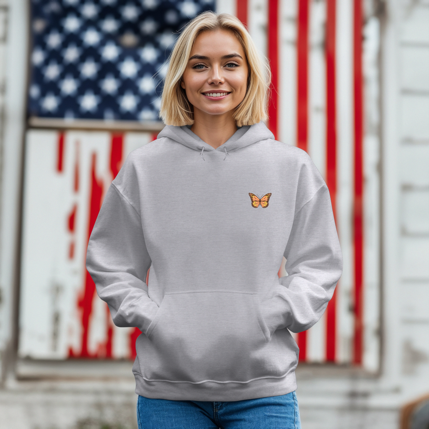 Butterfly JESUS Design Unisex Hoodie
