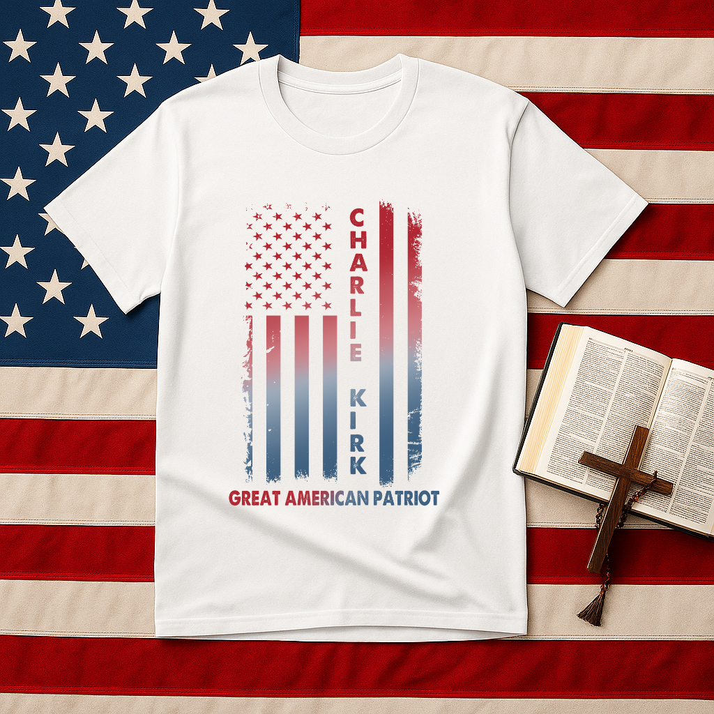 Charlie Kirk Patriot T-Shirt, Unisex Graphic Tee