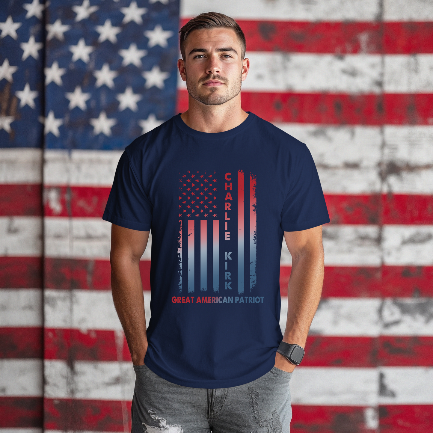 Charlie Kirk Patriot T-Shirt, Unisex Graphic Tee