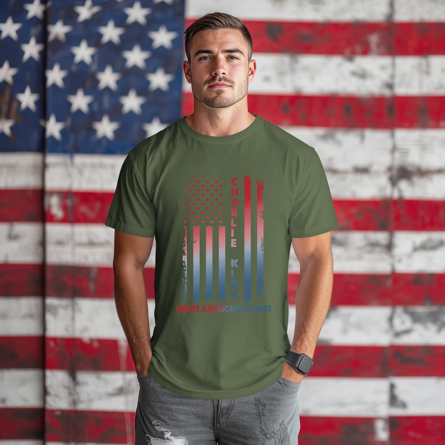 Charlie Kirk Patriot T-Shirt, Unisex Graphic Tee
