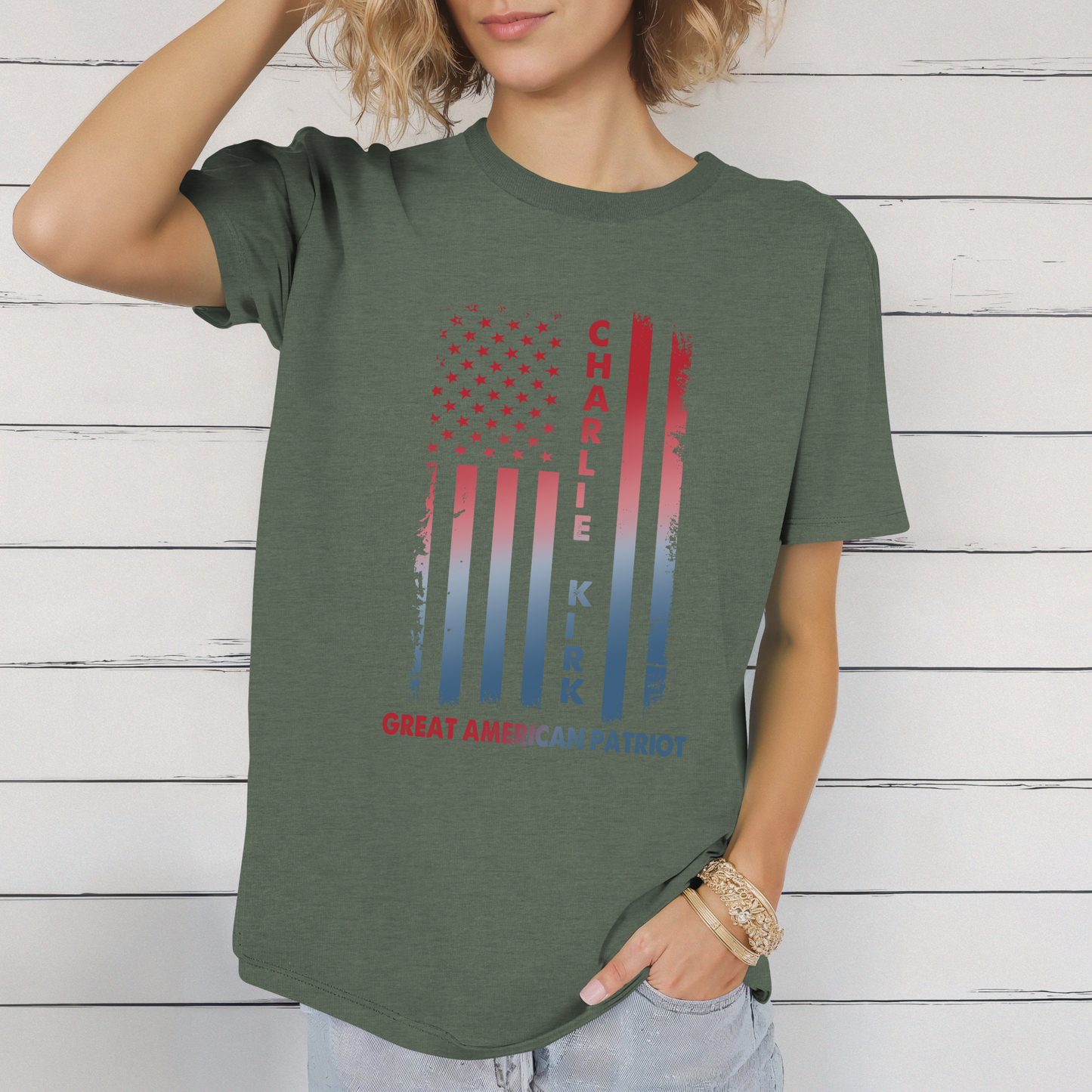 Charlie Kirk Patriot T-Shirt, Unisex Graphic Tee