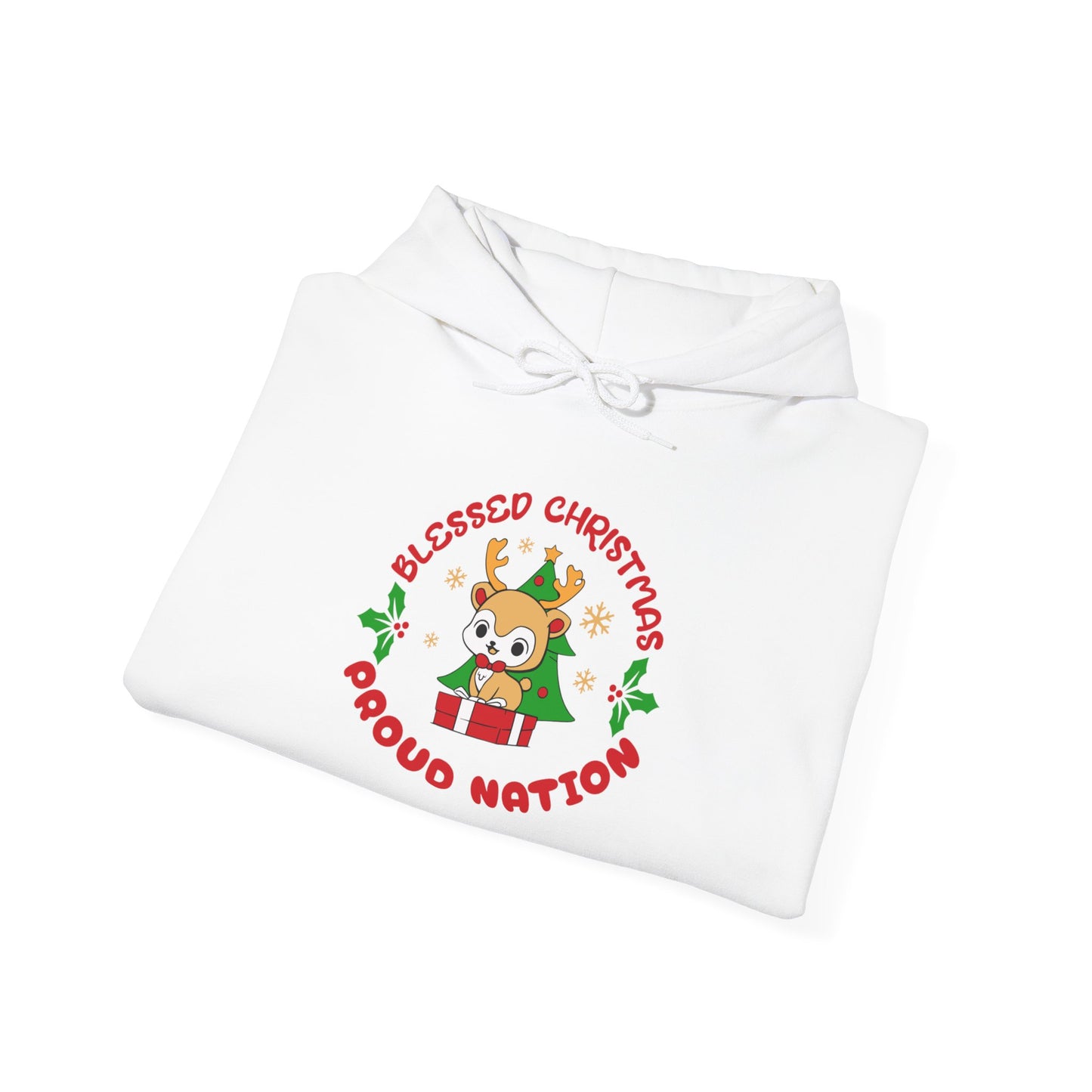 Blessed Christmas Proud Nation Design Unisex Hoodie