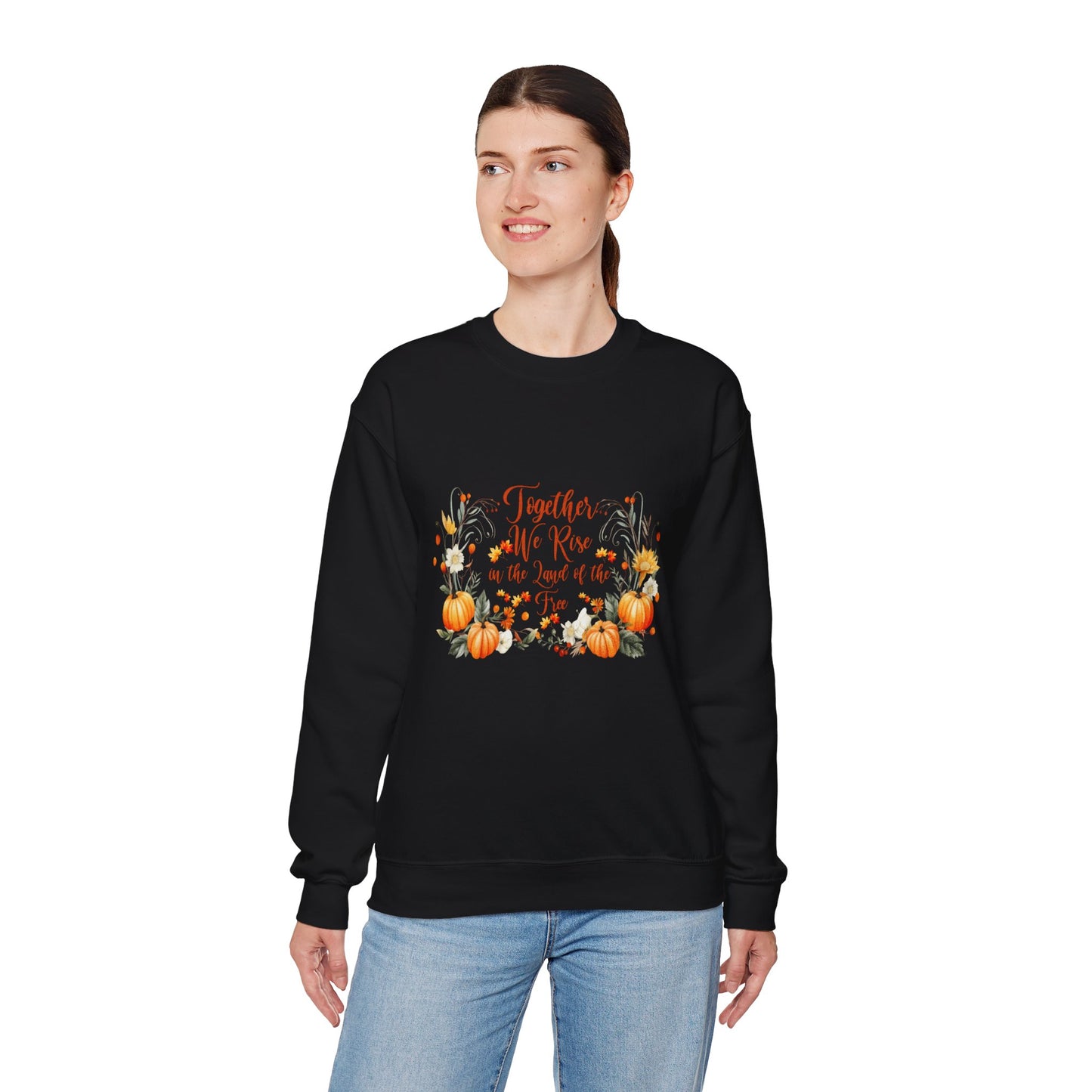 Fall Themed Unisex Sweatshirt - Together We Rise