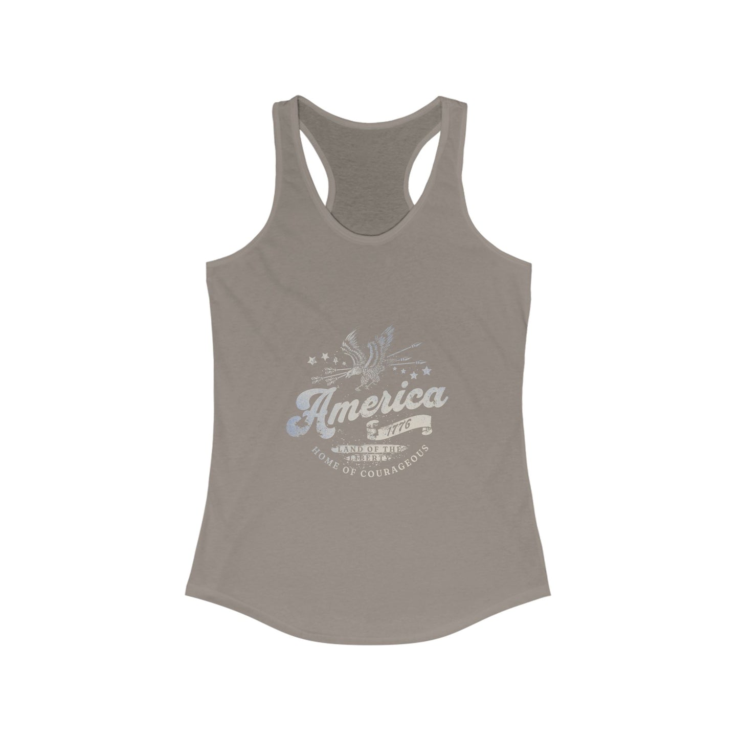 Patriotic America 1776 Women's Racerback Tank Top