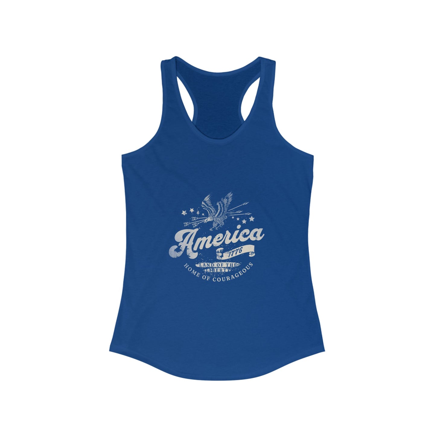 Patriotic America 1776 Women's Racerback Tank Top