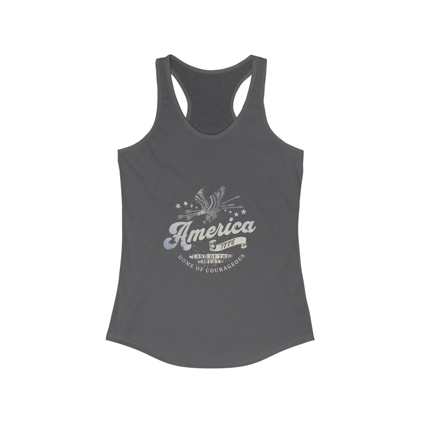 Patriotic America 1776 Women's Racerback Tank Top