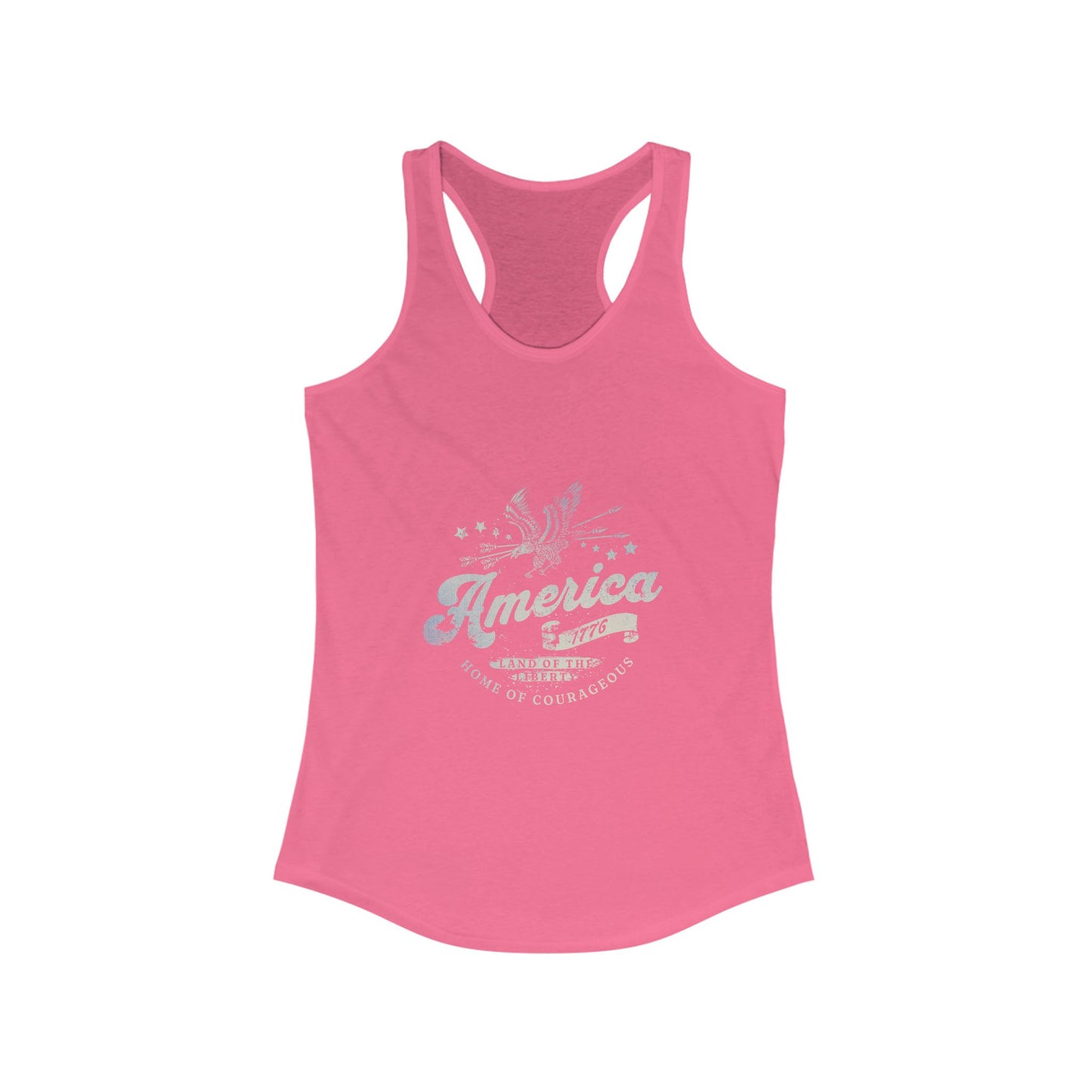 Patriotic America 1776 Women's Racerback Tank Top