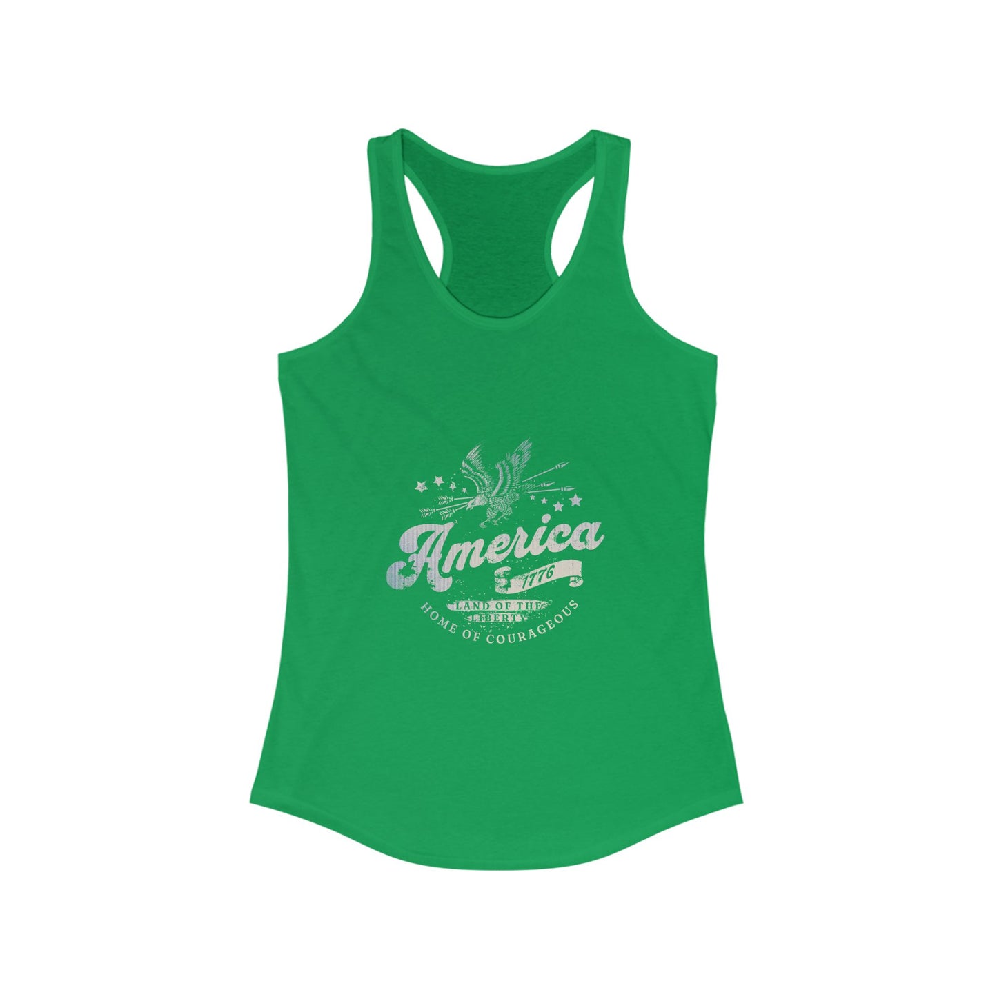 Patriotic America 1776 Women's Racerback Tank Top