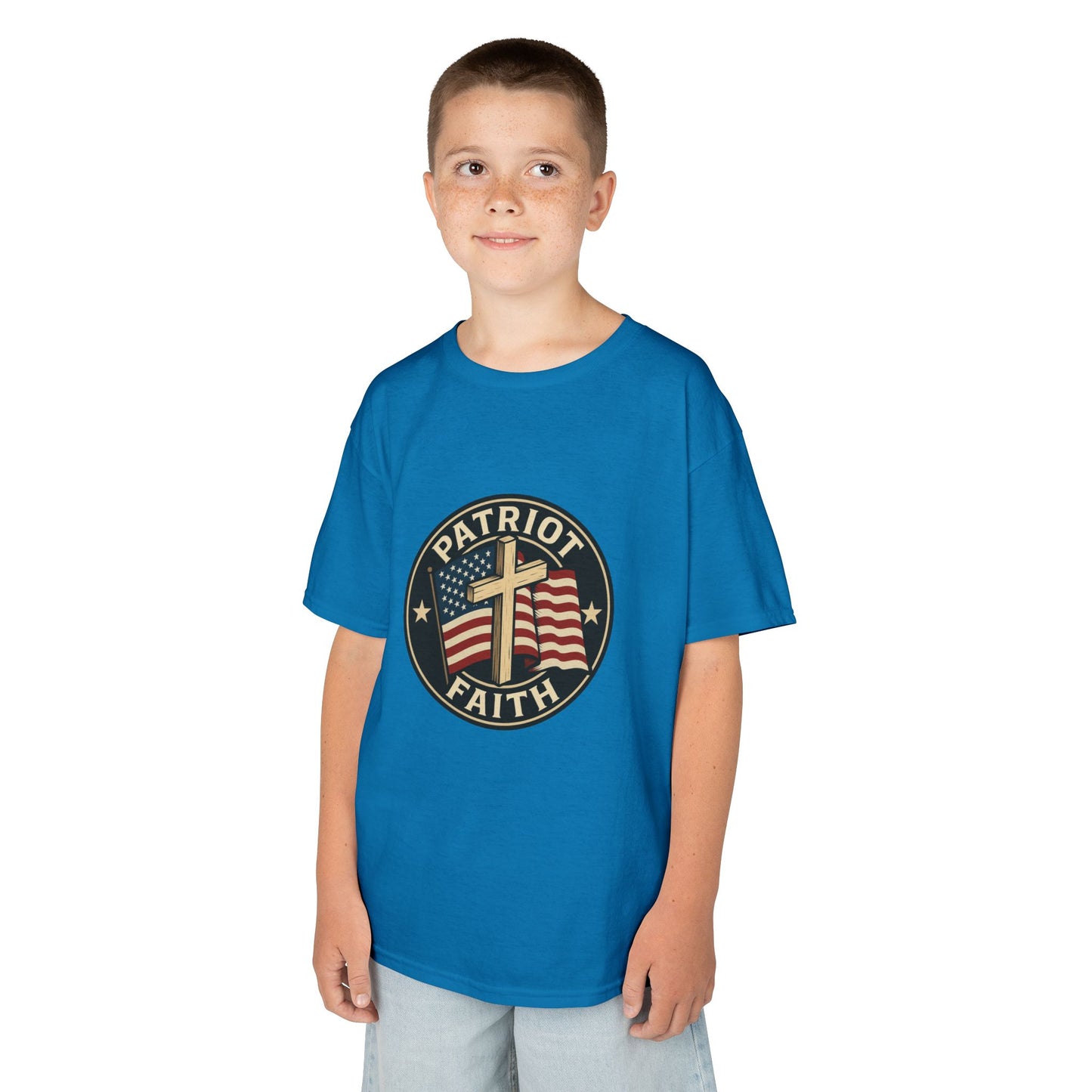 Patriotic Kids Tee - Faith & Freedom Everyday Wear
