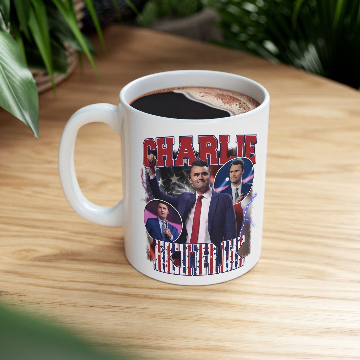Vintage-Inspired Ceramic Mug - Charlie Kirk Believers