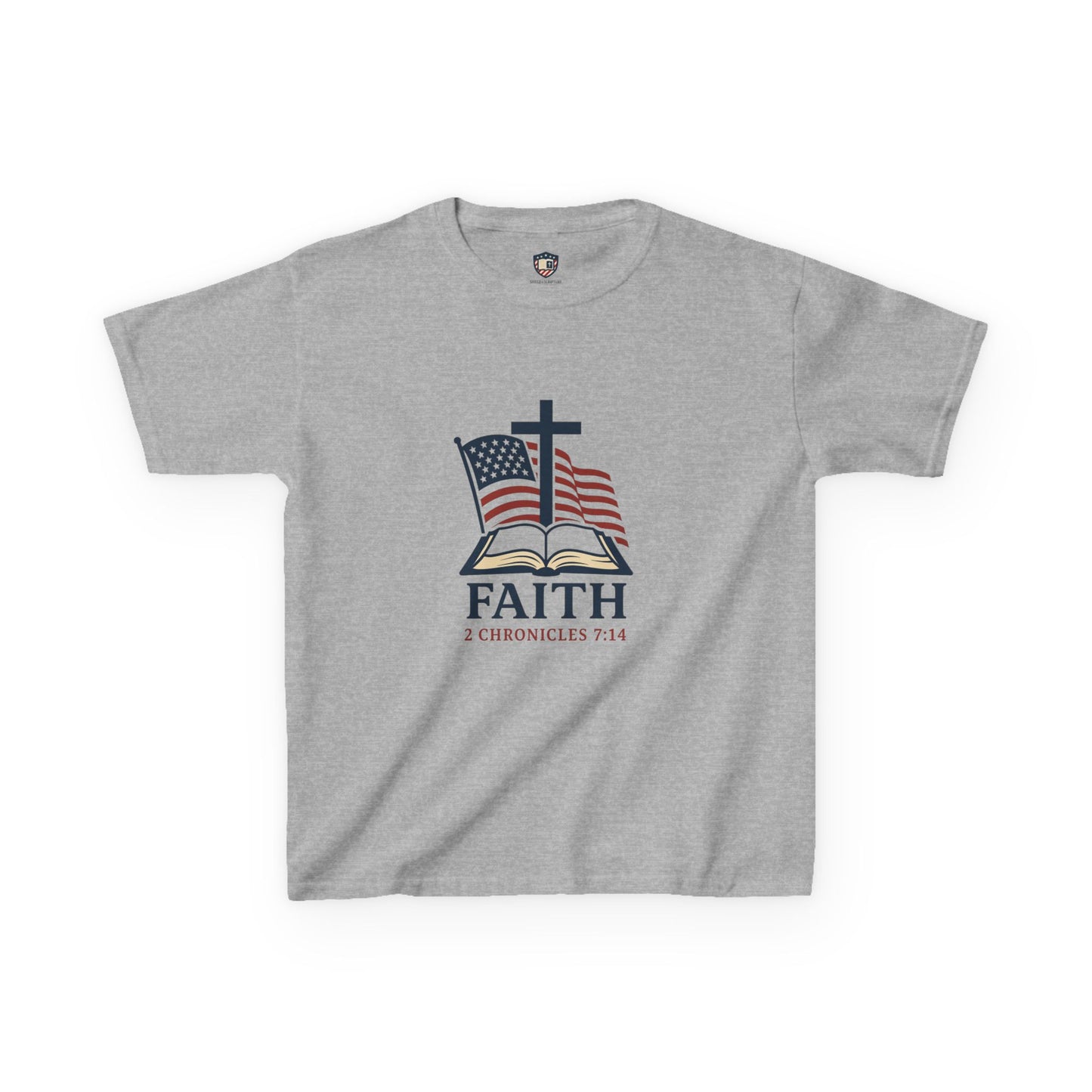 Faith & Freedom 2 Chronicles 7:14 Inspired Christian Kids Shirt