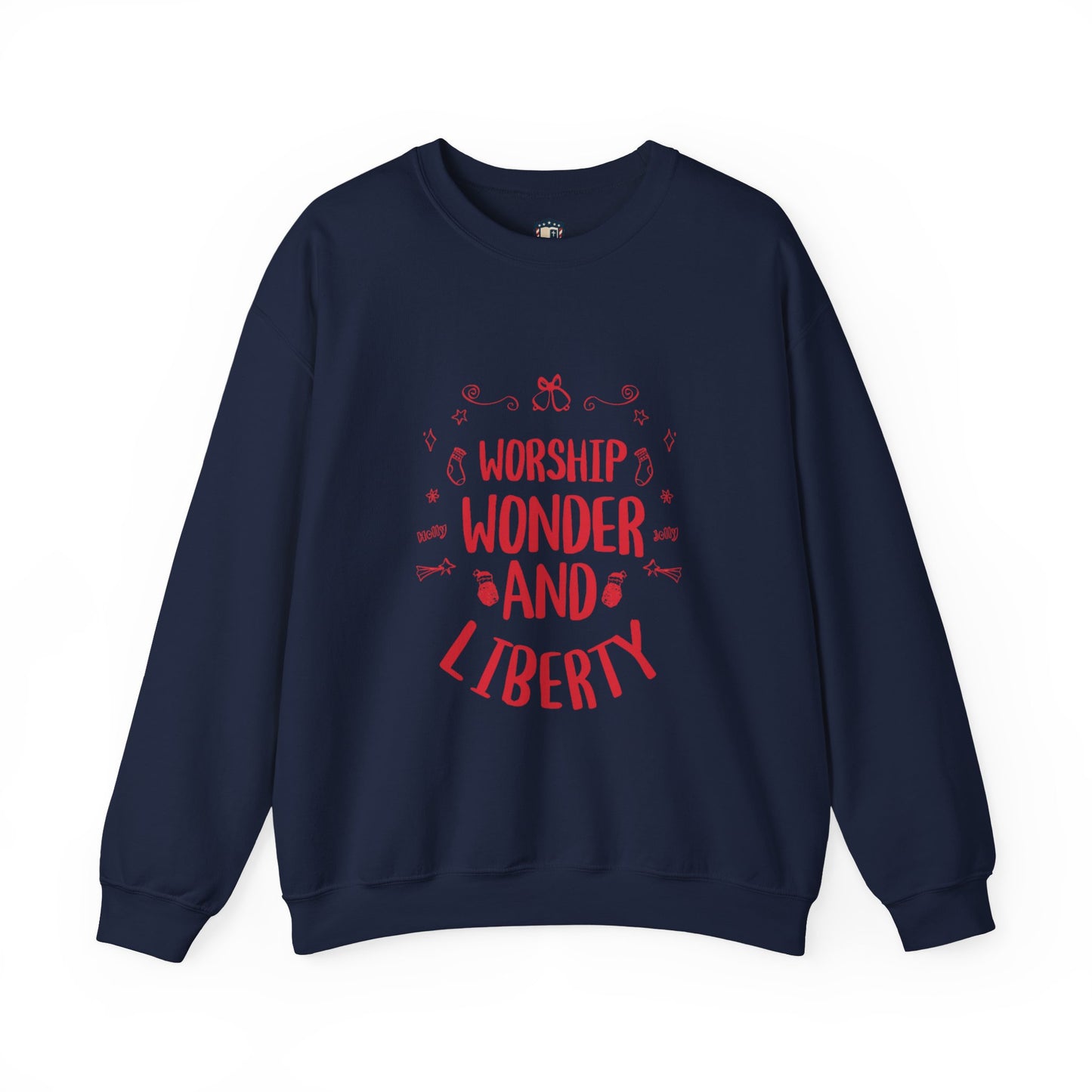 Worship Wonder Liberty Crewneck Unisex Sweatshirt