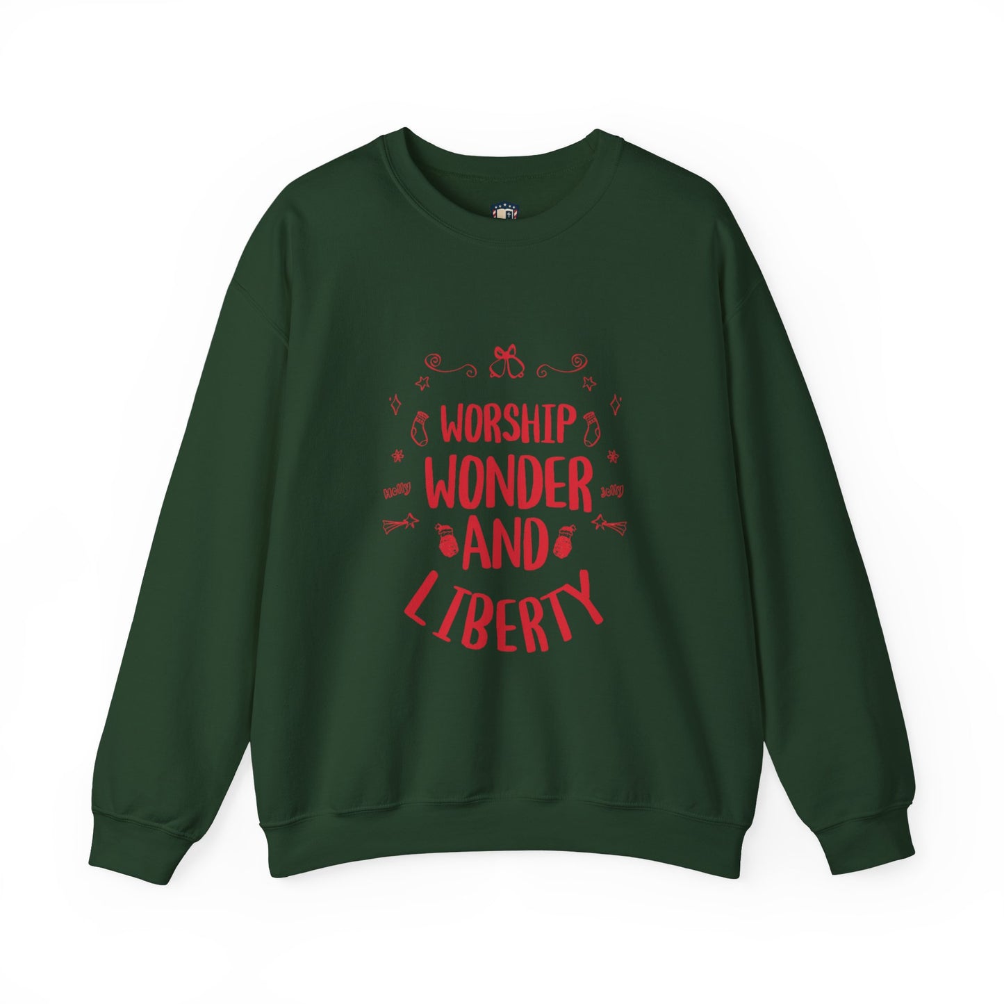 Worship Wonder Liberty Crewneck Unisex Sweatshirt