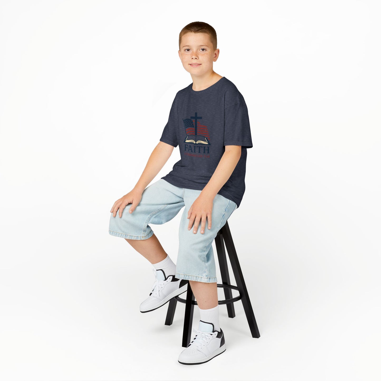 Faith & Freedom 2 Chronicles 7:14 Inspired Christian Kids Shirt