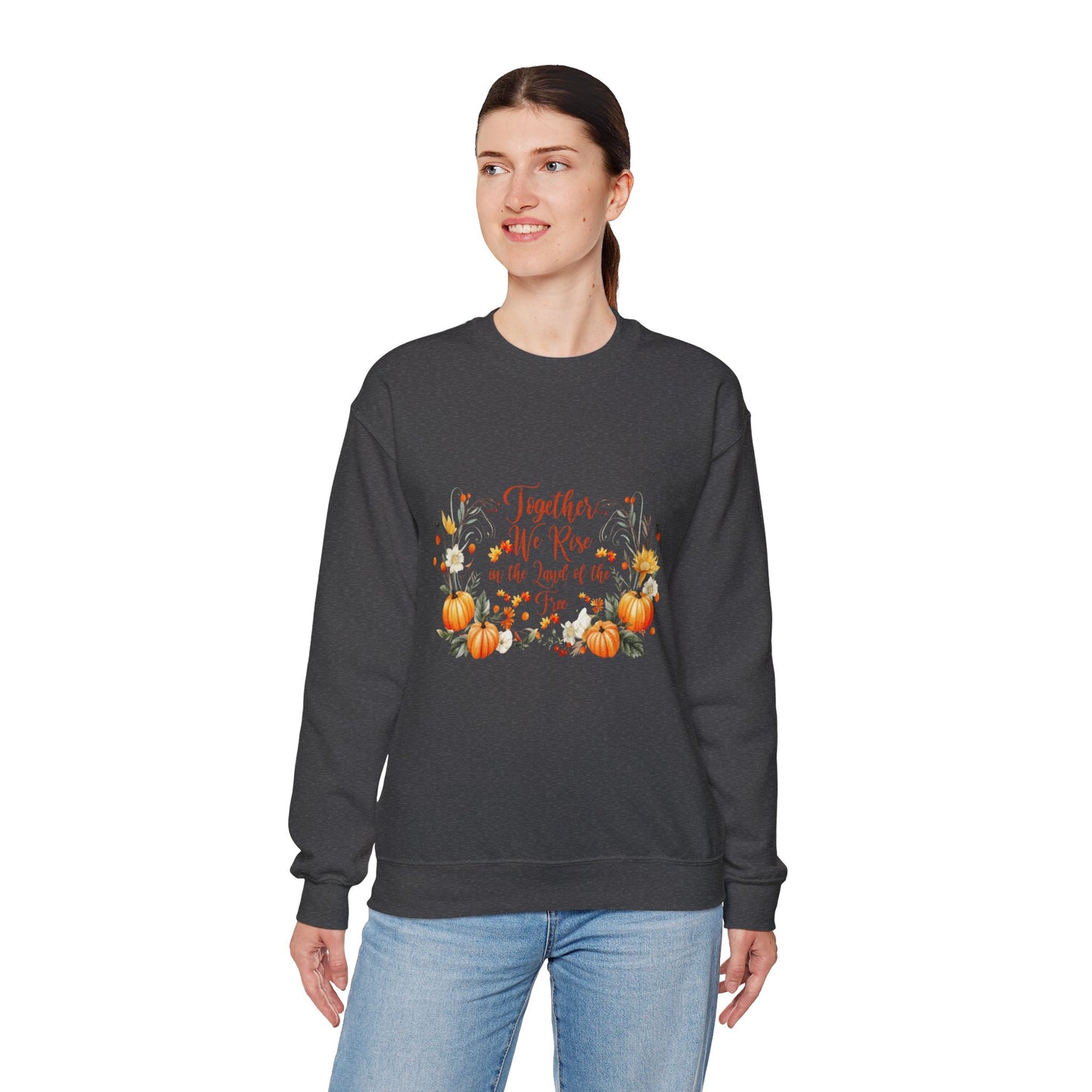 Fall Themed Unisex Sweatshirt - Together We Rise