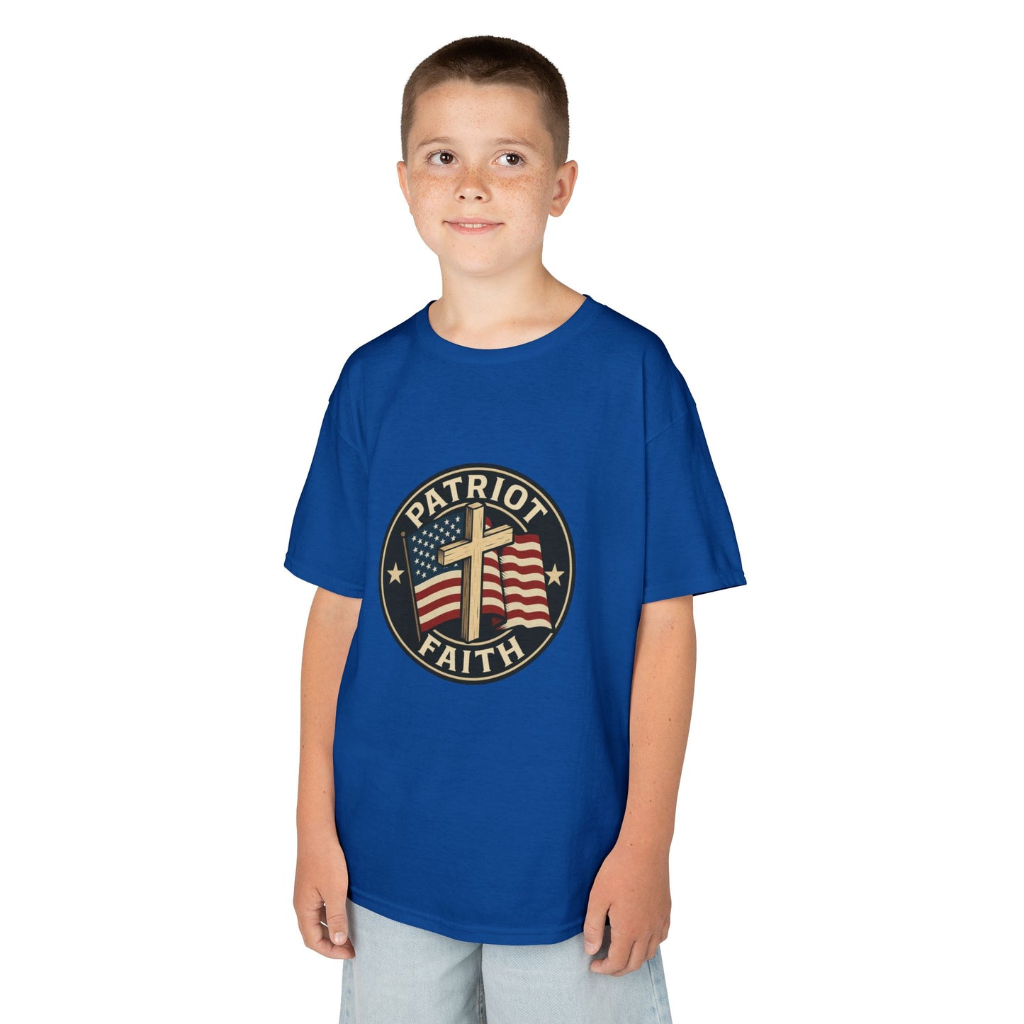 Patriotic Kids Tee - Faith & Freedom Everyday Wear