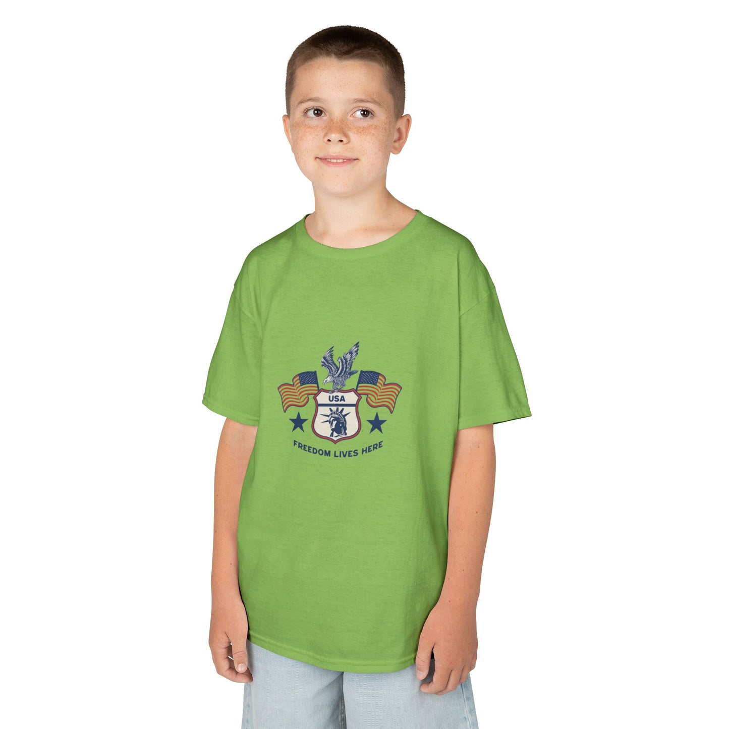 Freedom Lives Here Kids Tee for Boys and Girls