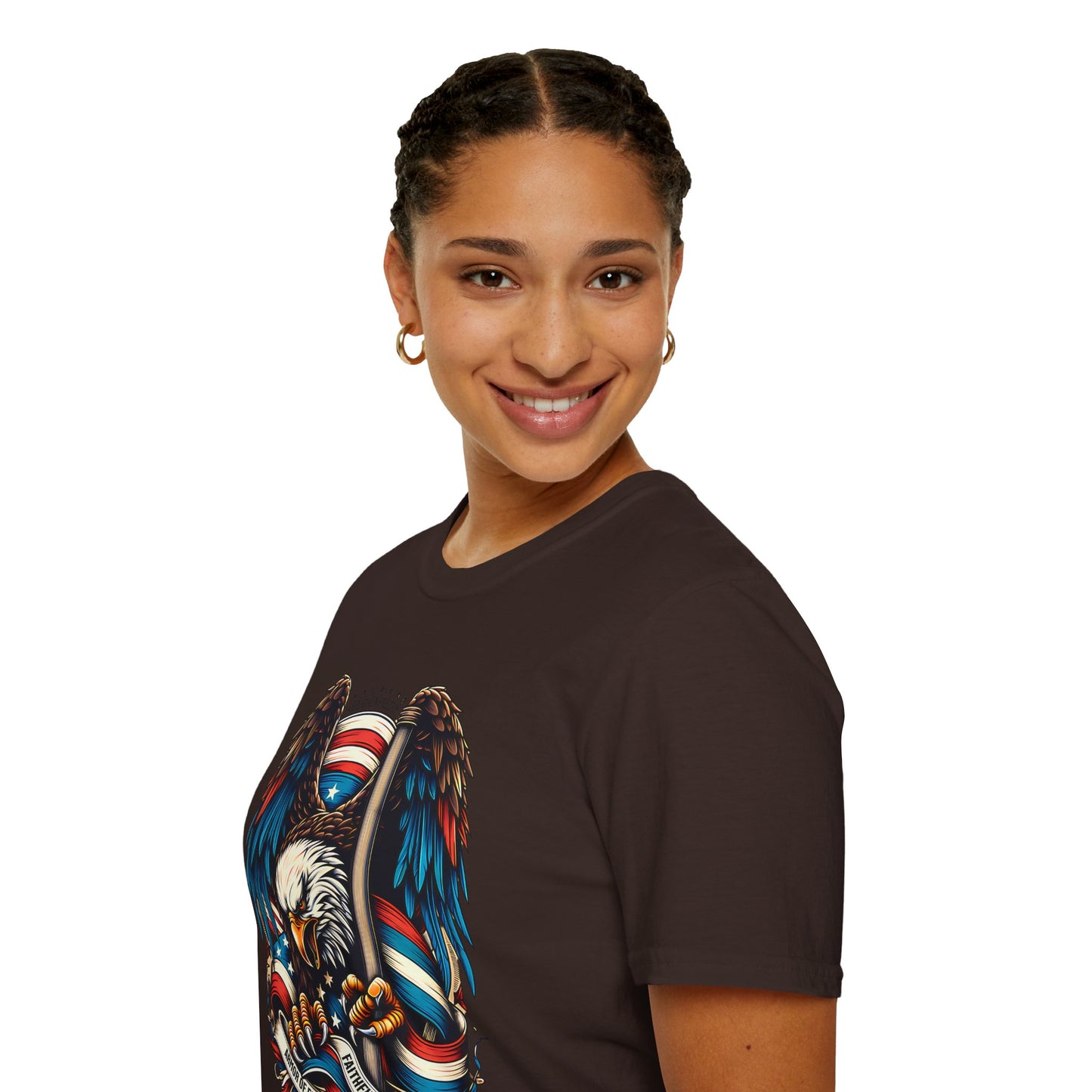 Patriotic Eagle Graphic Unisex T-Shirt