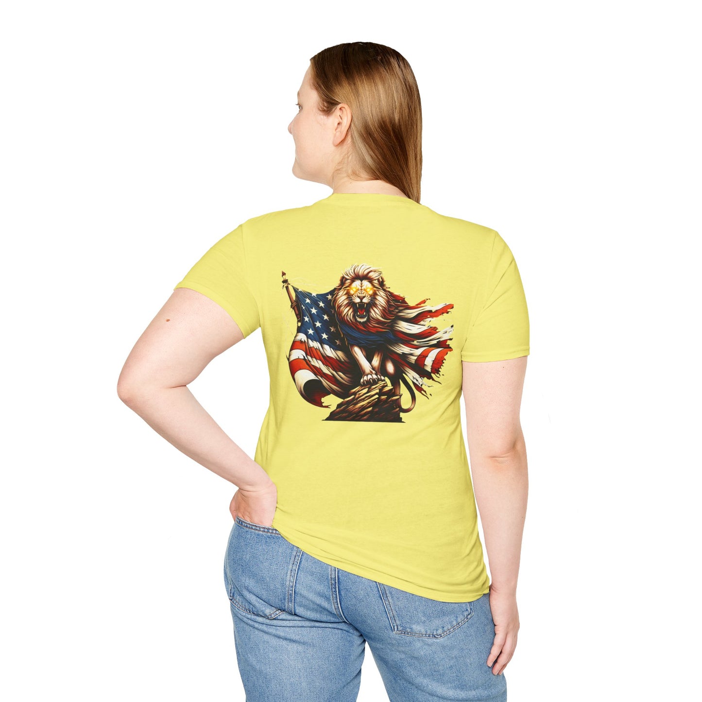 Lion of Judah USA Flag Unisex T-Shirt