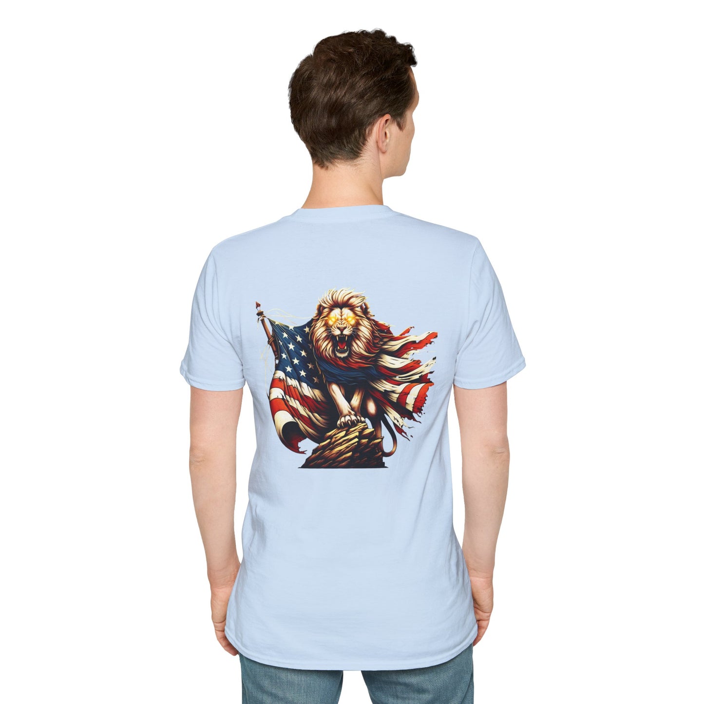 Lion of Judah USA Flag Unisex T-Shirt