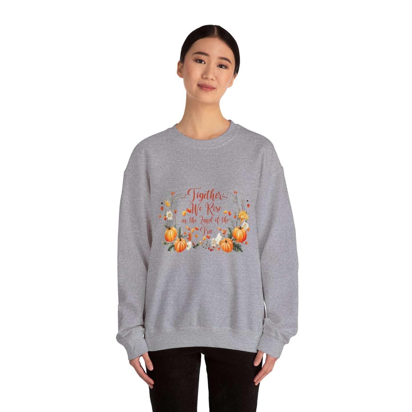 Fall Themed Unisex Sweatshirt - Together We Rise