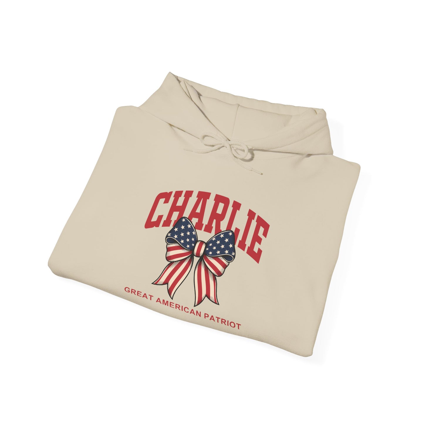 Charlie Kirk Great American Patriot Themed Unisex Hoodie