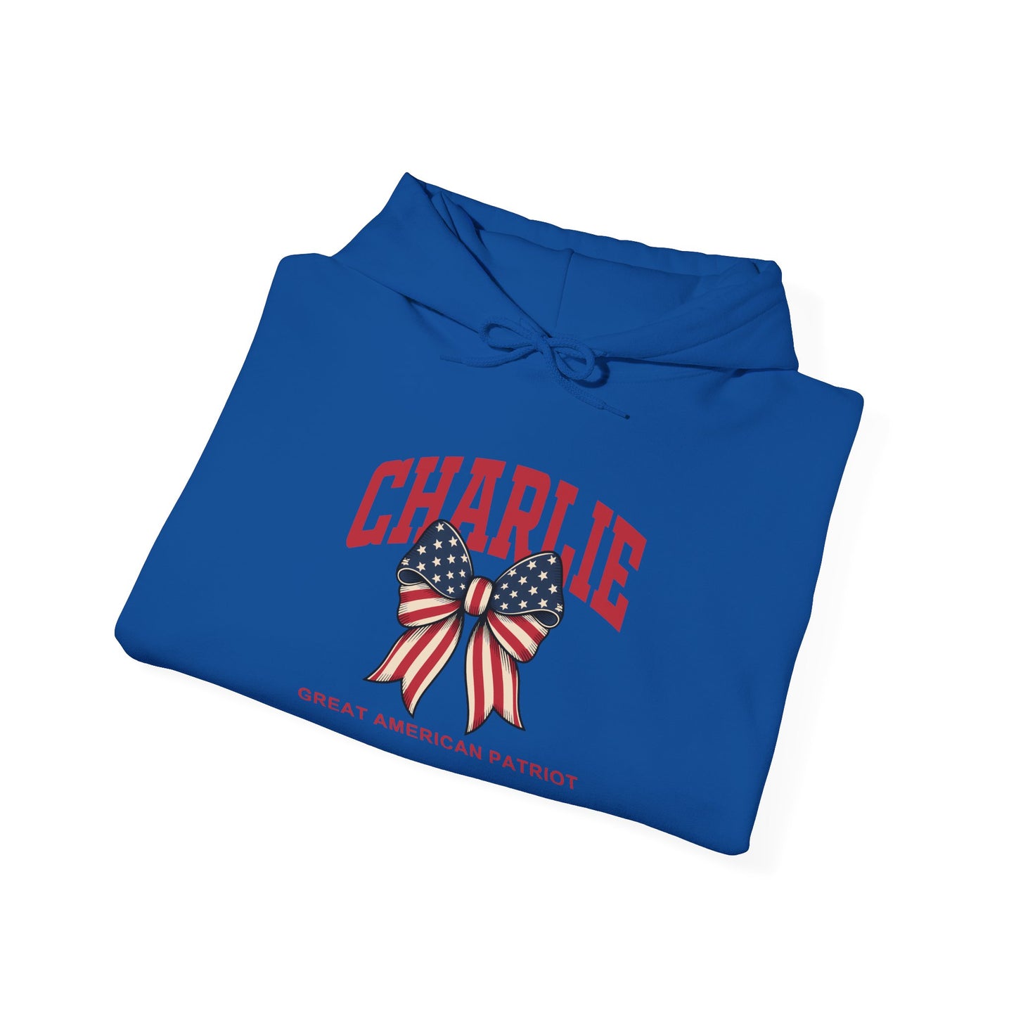 Charlie Kirk Great American Patriot Themed Unisex Hoodie