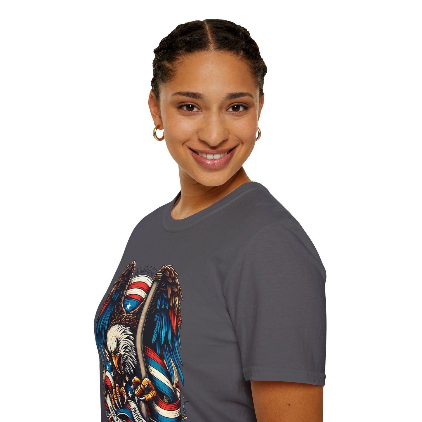 Patriotic Eagle Graphic Unisex T-Shirt