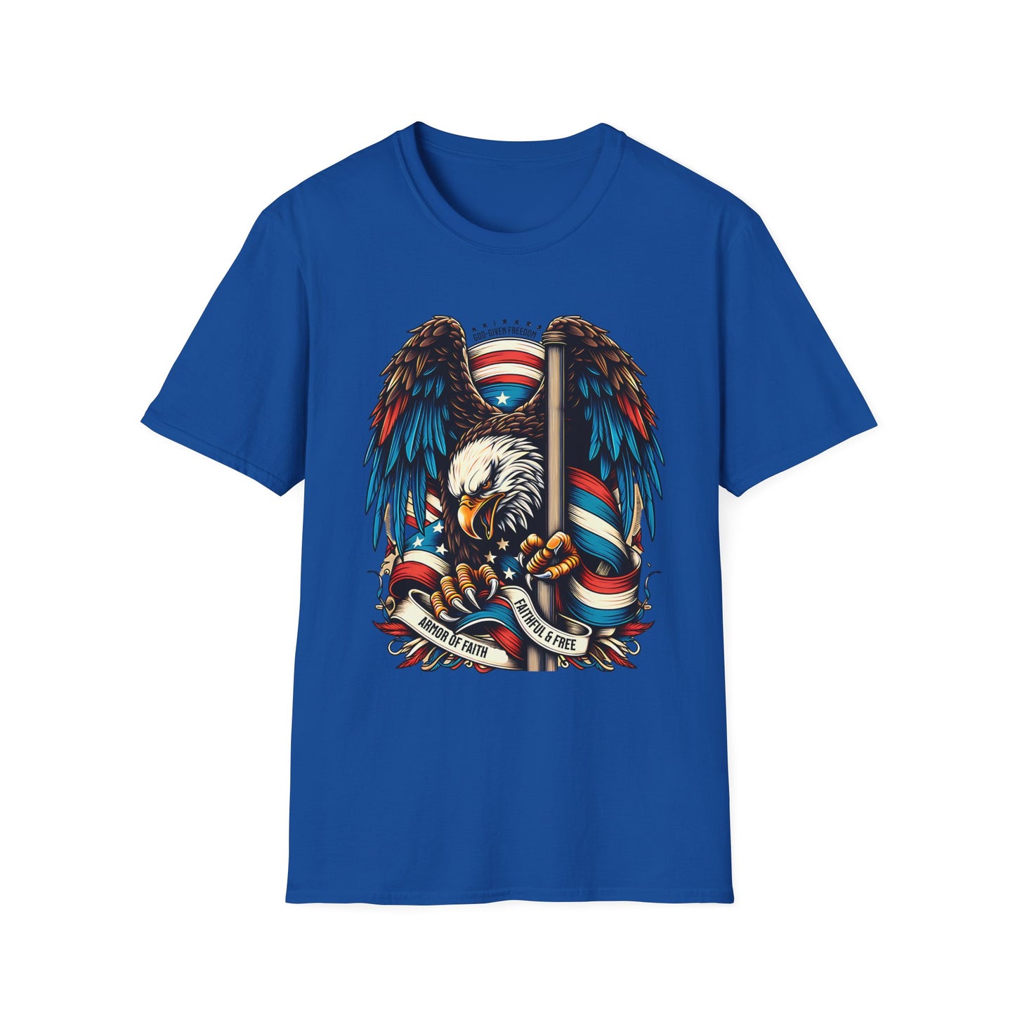 Patriotic Eagle Graphic Unisex T-Shirt