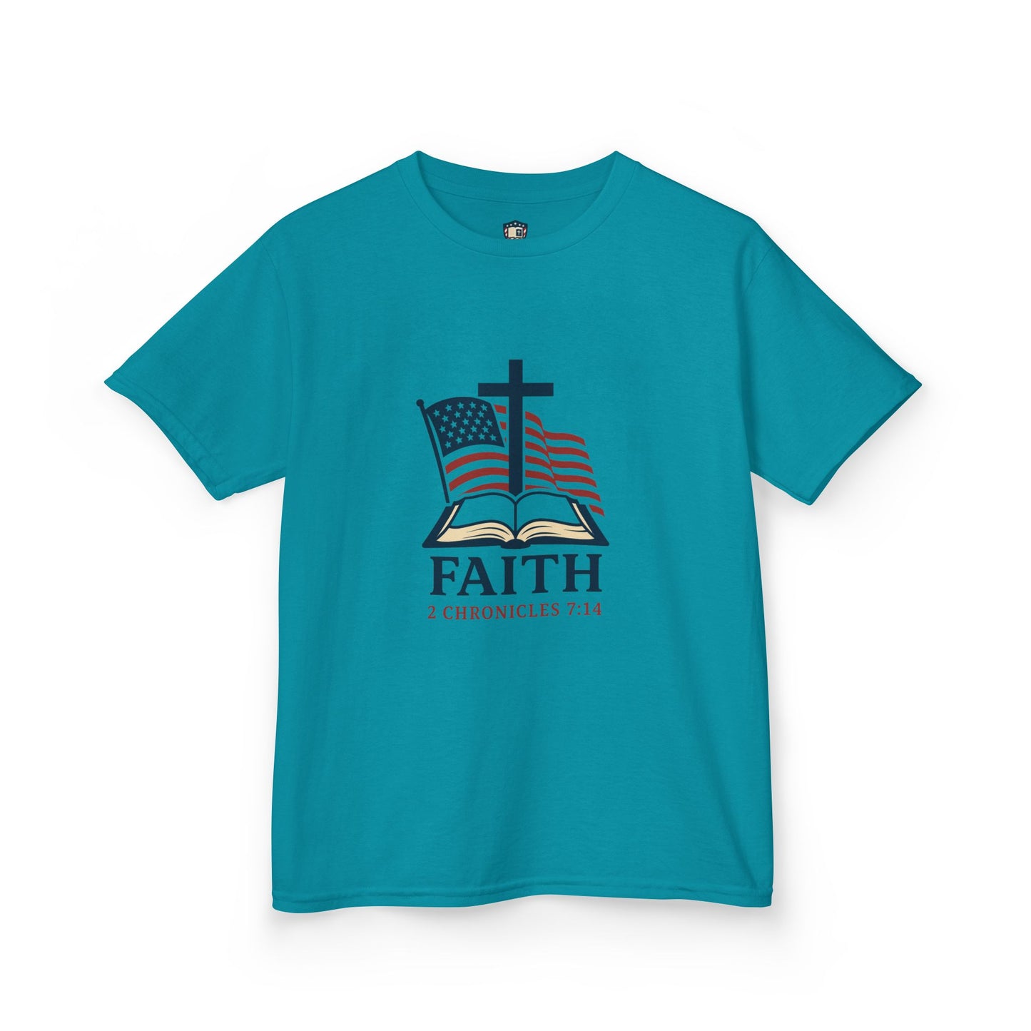 Faith & Freedom 2 Chronicles 7:14 Inspired Christian Kids Shirt