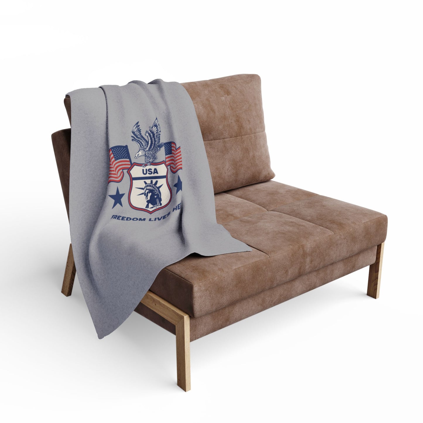 Freedom Lives Here Fleece Blanket