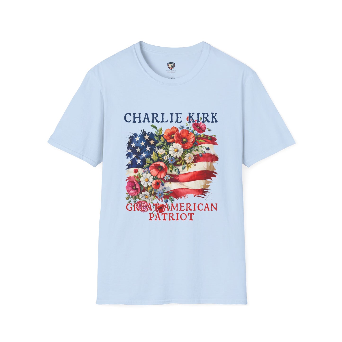 Patriotic Graphic T-Shirt, Charlie Kirk American Pride Unisex Tee
