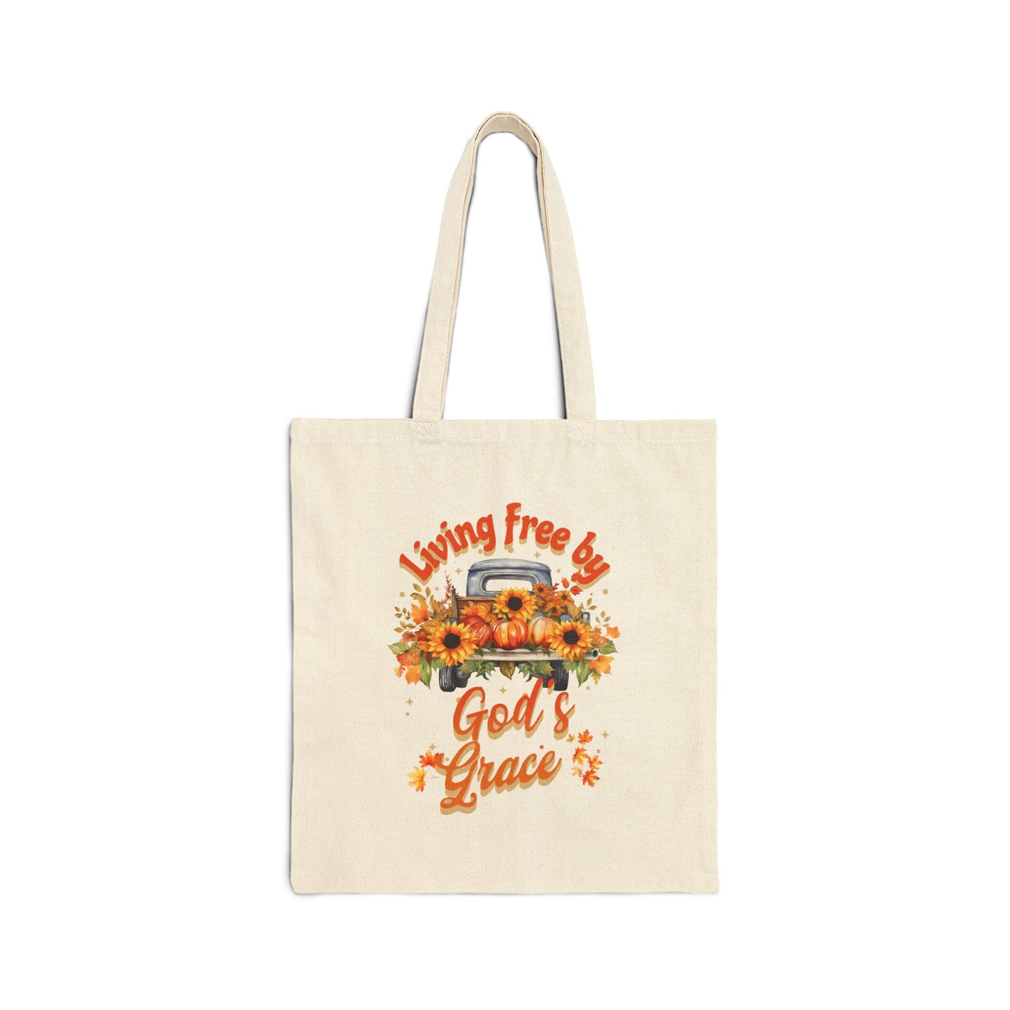 Autumn Themed God's Grace Floral Tote Bag