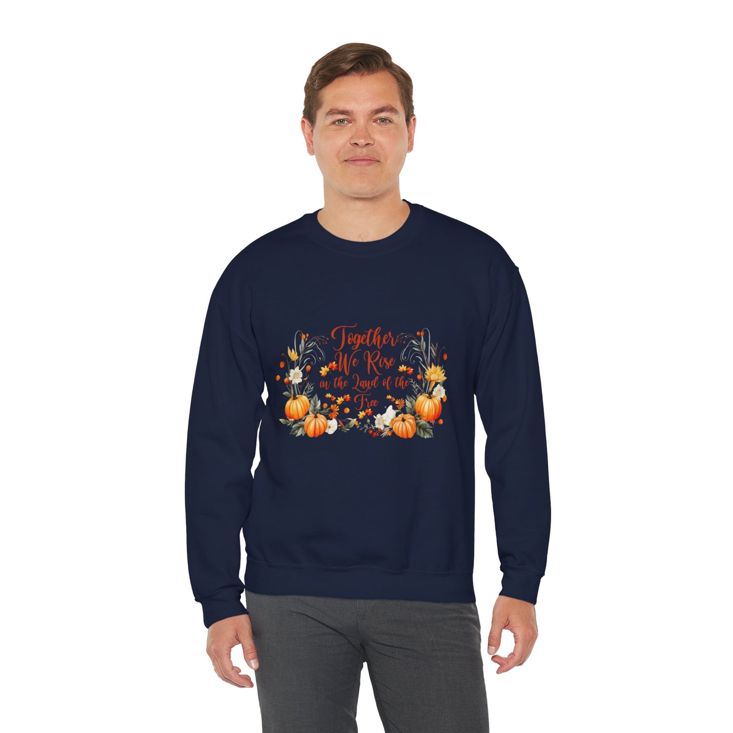 Fall Themed Unisex Sweatshirt - Together We Rise