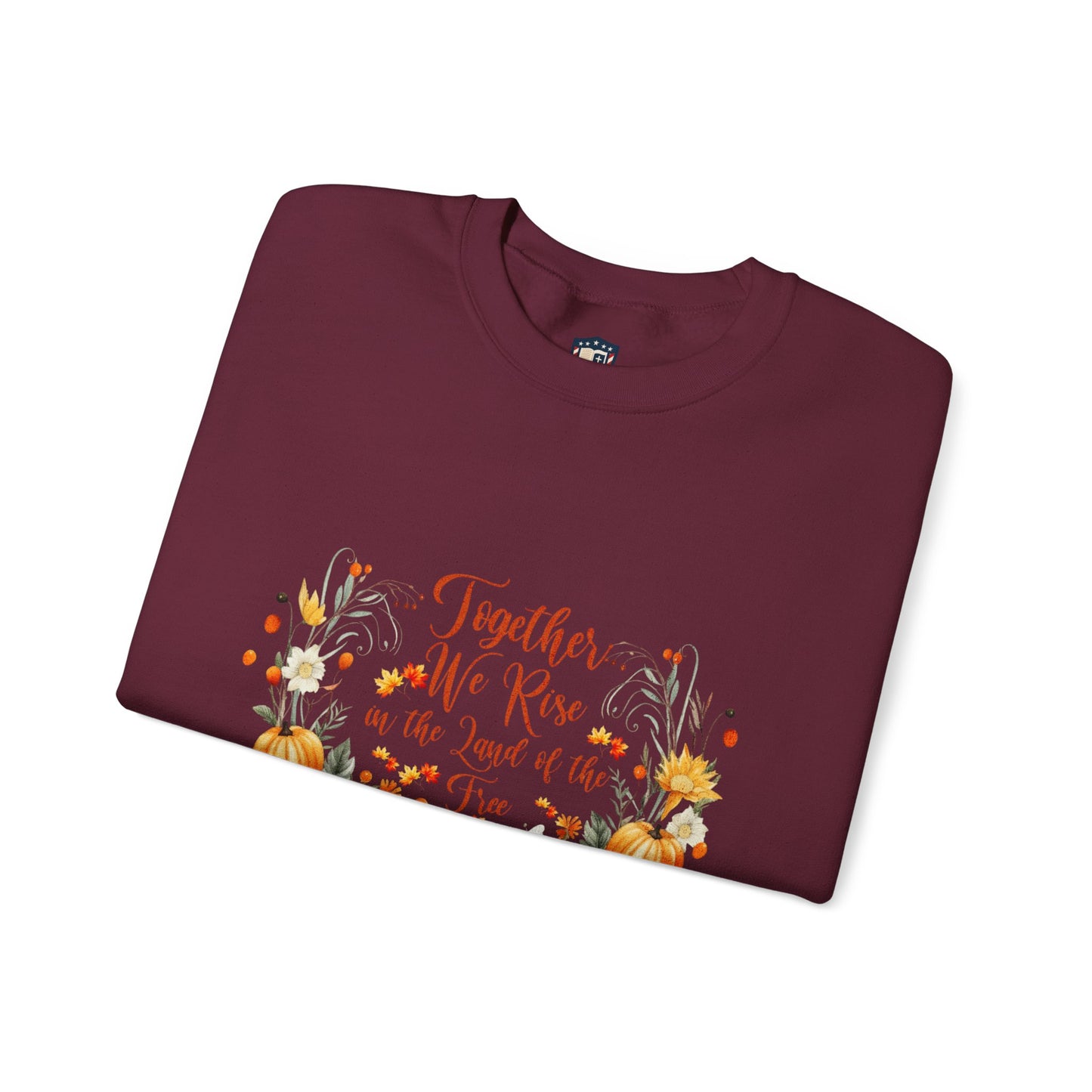 Fall Themed Unisex Sweatshirt - Together We Rise