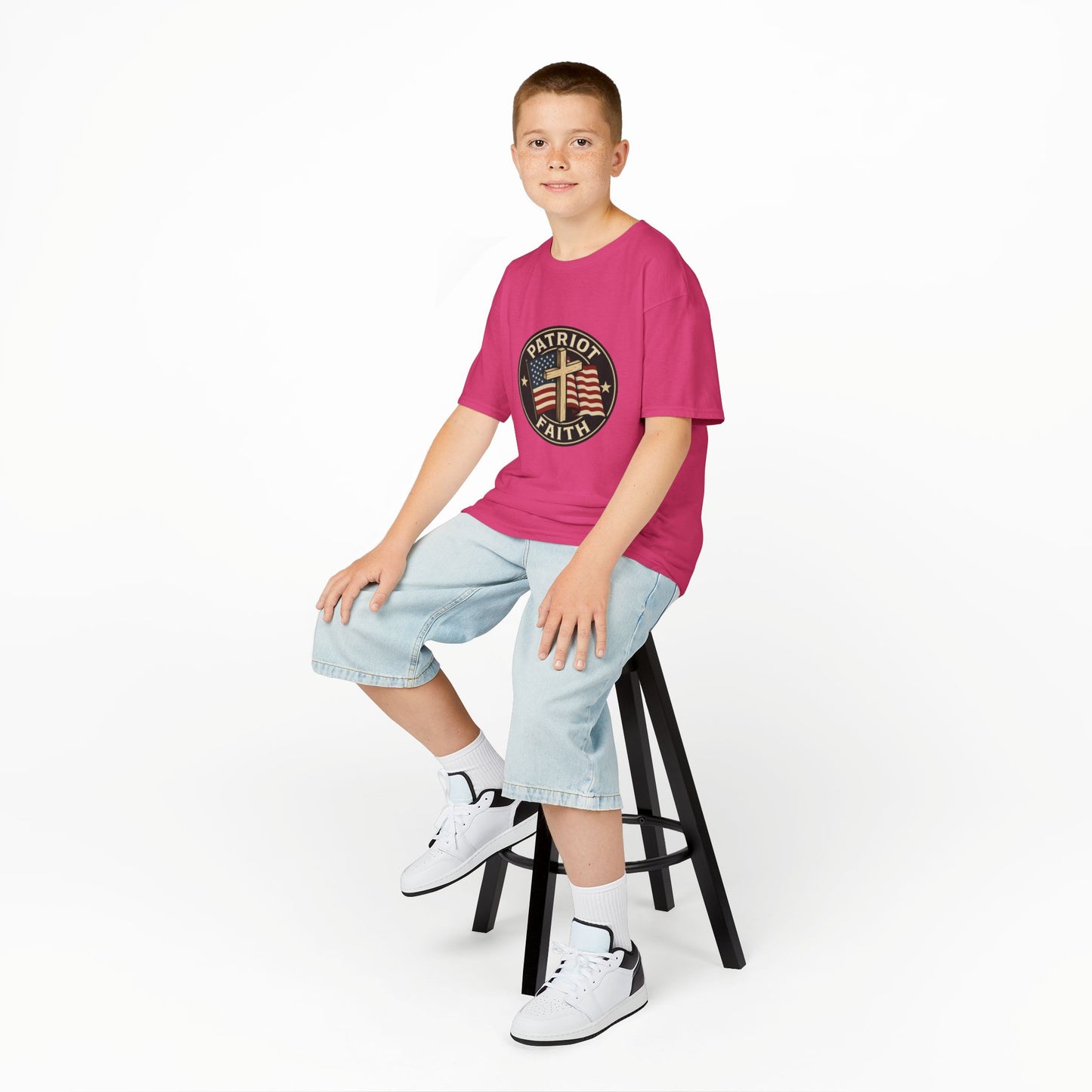 Patriotic Kids Tee - Faith & Freedom Everyday Wear