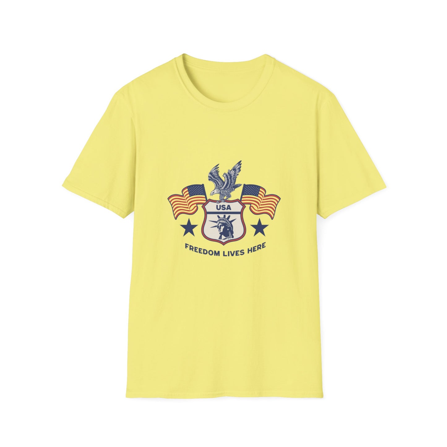 USA Freedom Lives Here Patriotic Unisex Shirt
