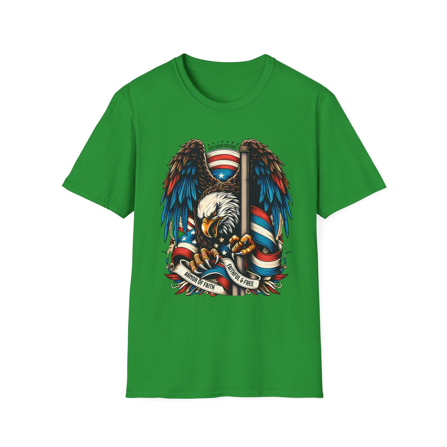 Patriotic Eagle Graphic Unisex T-Shirt