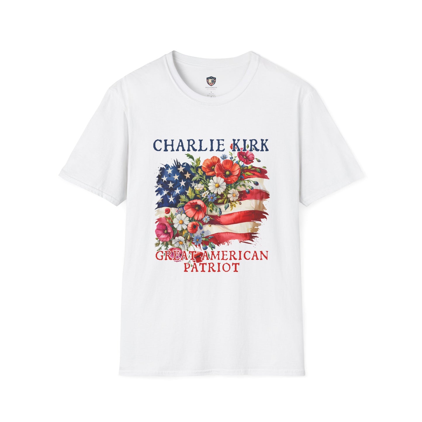 Patriotic Graphic T-Shirt, Charlie Kirk American Pride Unisex Tee