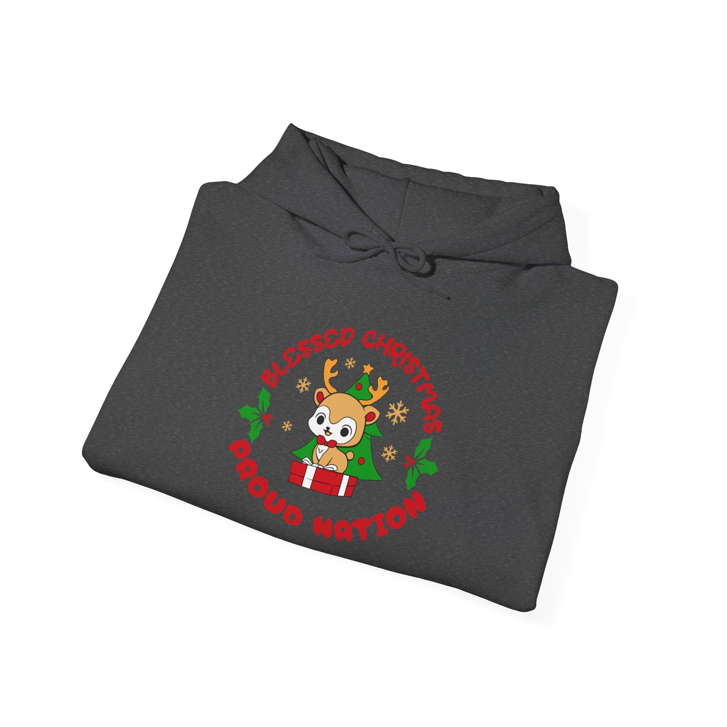Blessed Christmas Proud Nation Design Unisex Hoodie