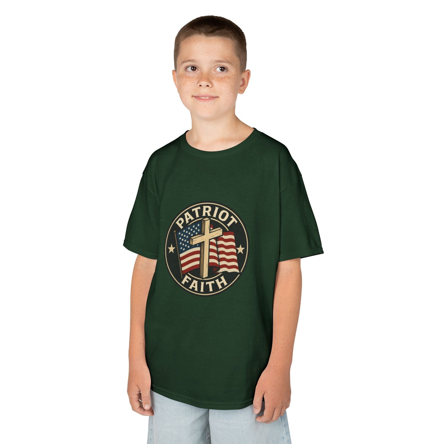 Patriotic Kids Tee - Faith & Freedom Everyday Wear