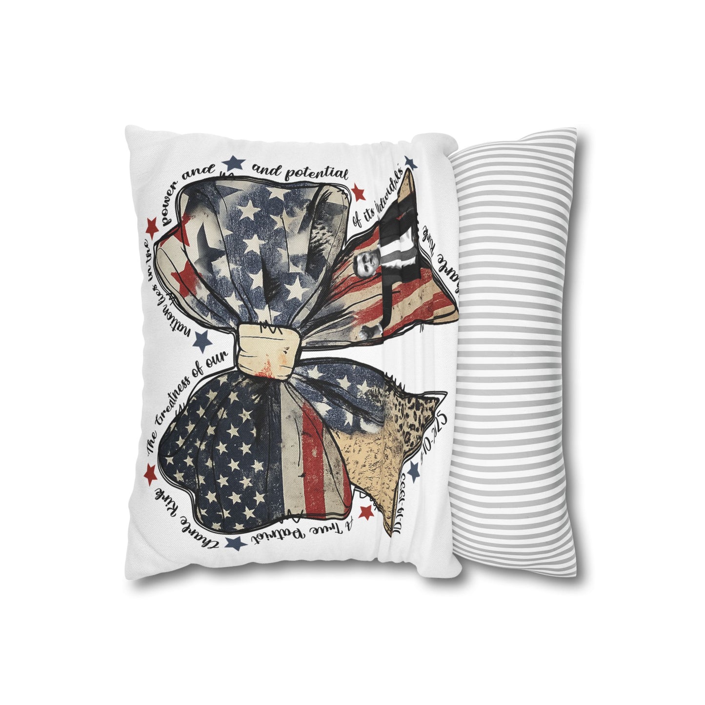 Charlie Kirk Ribbon Design Pillowcase for Home Decor