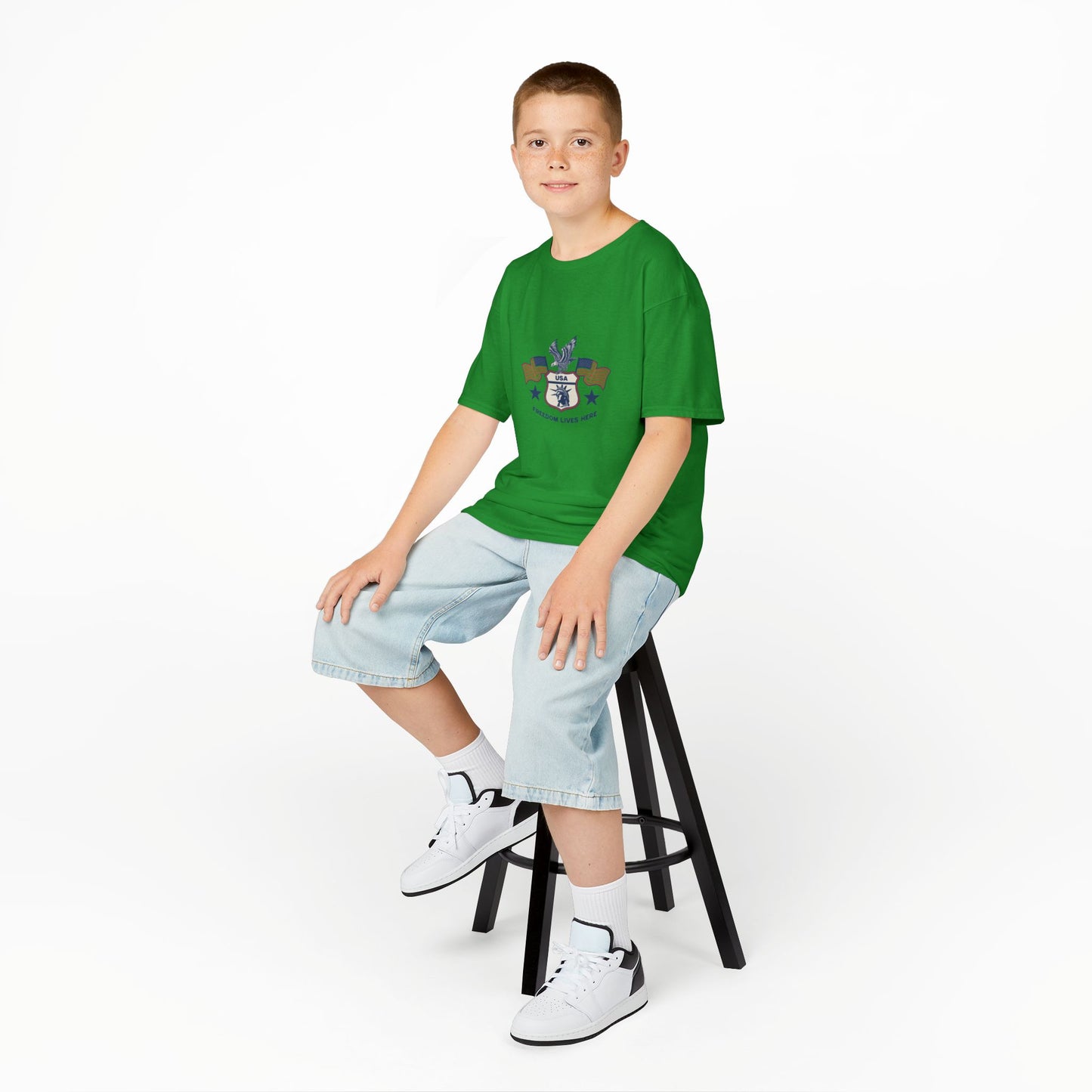 Freedom Lives Here Kids Tee for Boys and Girls