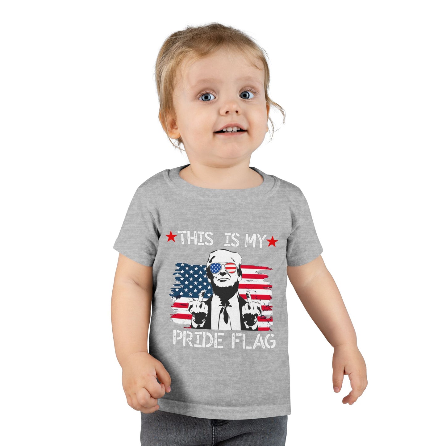 Trump This Is My Pride Flag Toddler T-Shirt