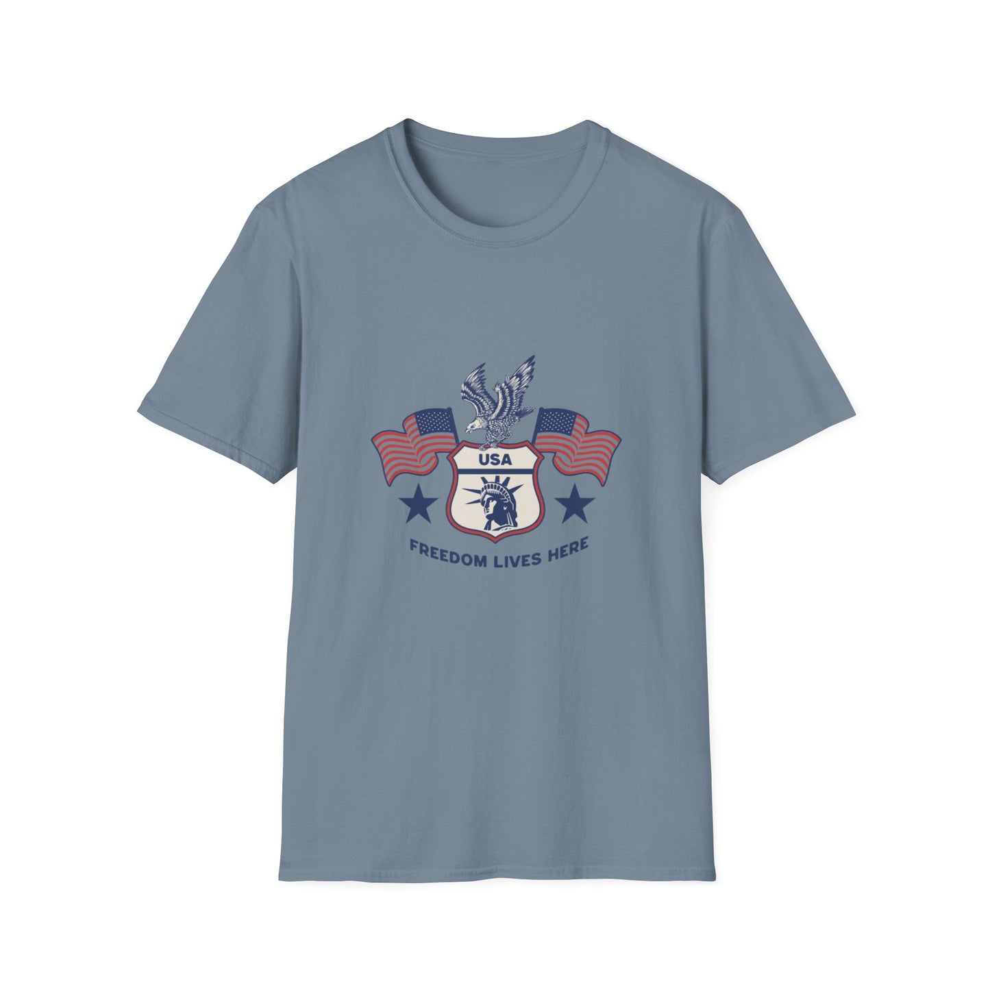 USA Freedom Lives Here Patriotic Unisex Shirt